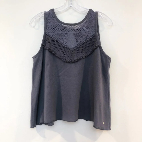 🍁Rip Curl Bohemian Open Back Lace Tank Top Small - Picture 1 of 8